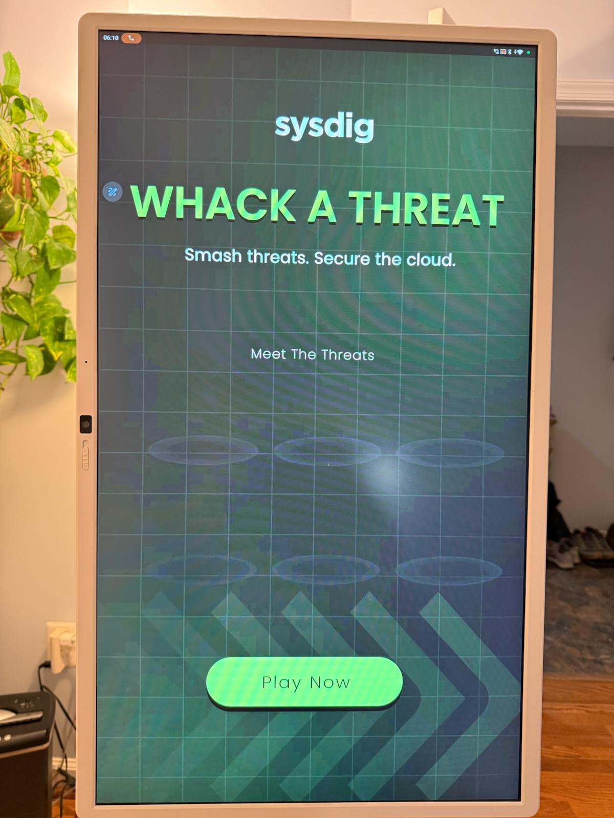 sysdig whack a threat game