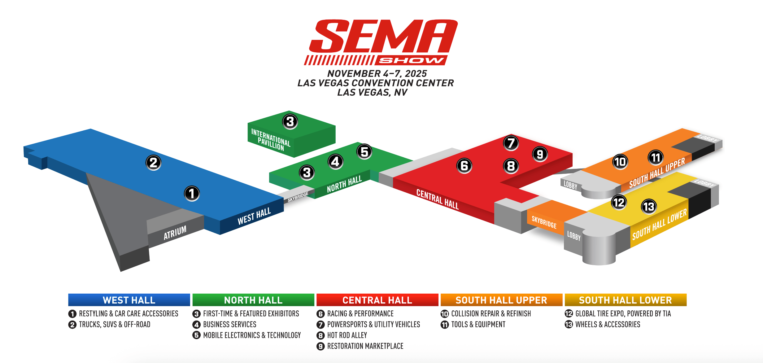 Sema Exhibitor List